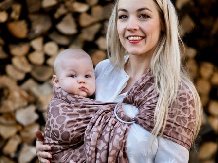 Ring sling - bio - panther rosa/sand