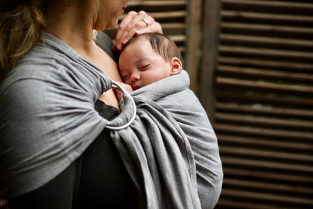 Ring sling - bio - grau