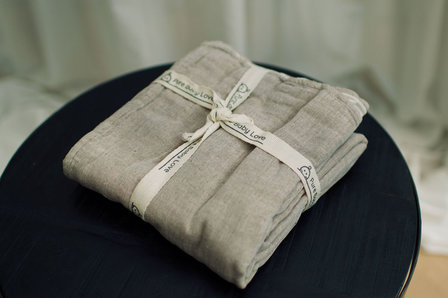 Mullwindeln / Musselin XL Taupe