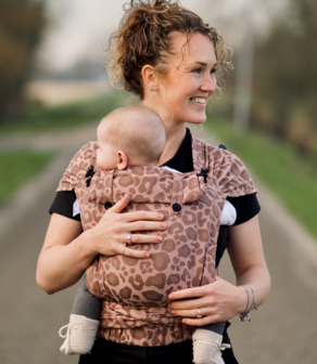 Babytrage Wrap &amp; Go -  Panther Rosa-Sand