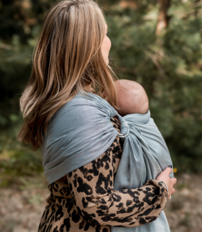 Ring sling - bio - blau