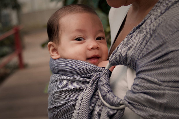 Ring sling - bio - navy