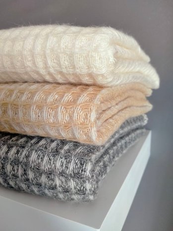 Wolldecke baby waffle natur 
