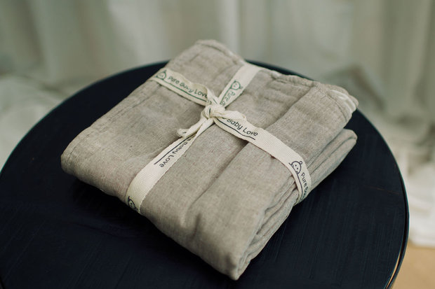 Mullwindeln / Musselin XL Taupe