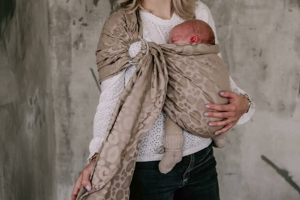 Ring sling - bio - panther taupe