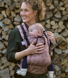 Babytrage Cross & Go -Rosa sand BLÄTTER