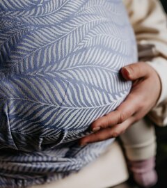 NEU! Babytrage Cross & Go - Palme Lila