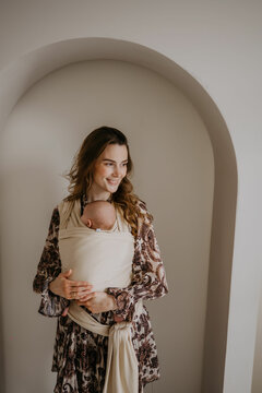 Elastisches Tragetuch - Creme