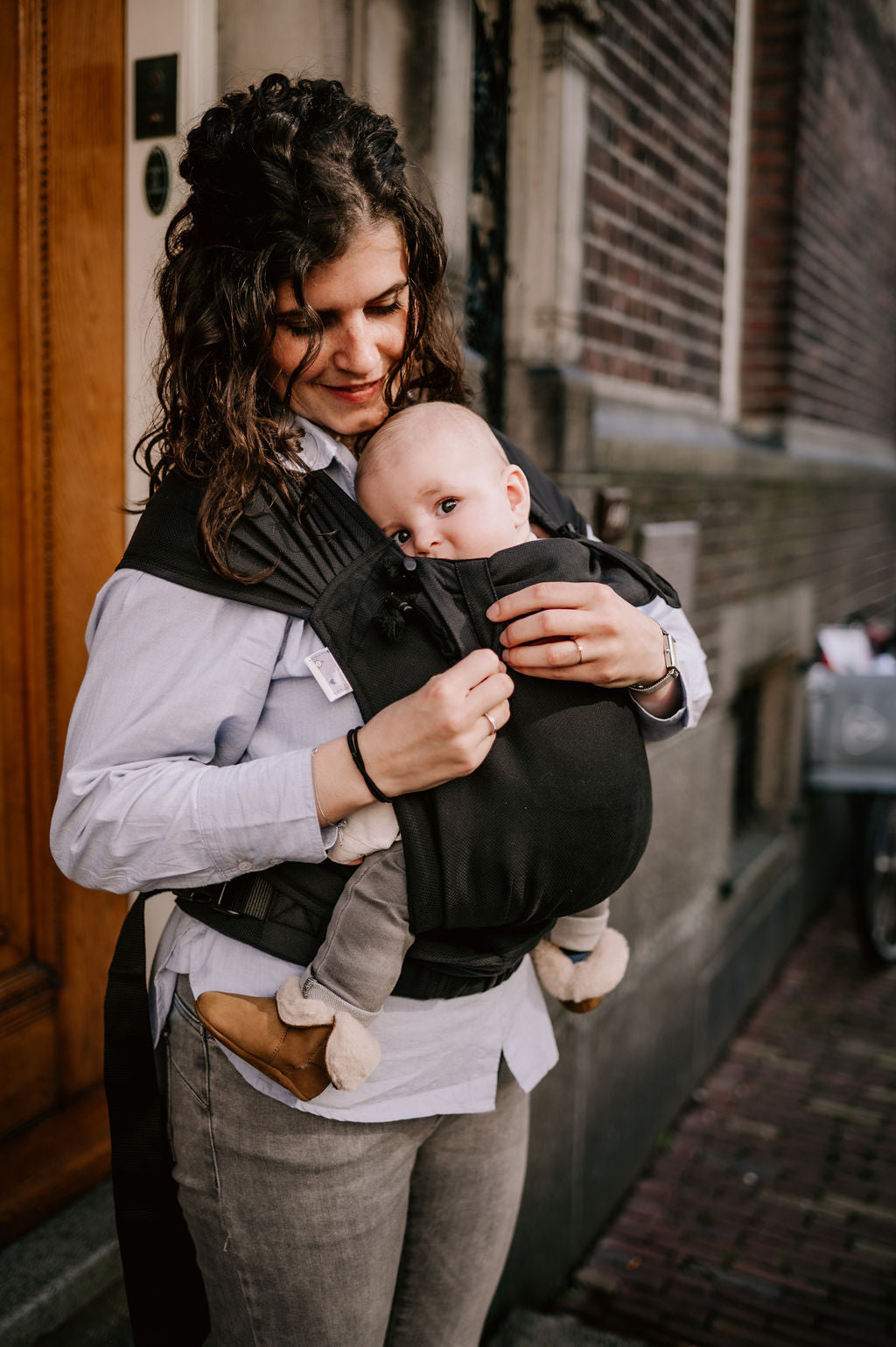 Schwarz - Babytrage Wrap & Go +