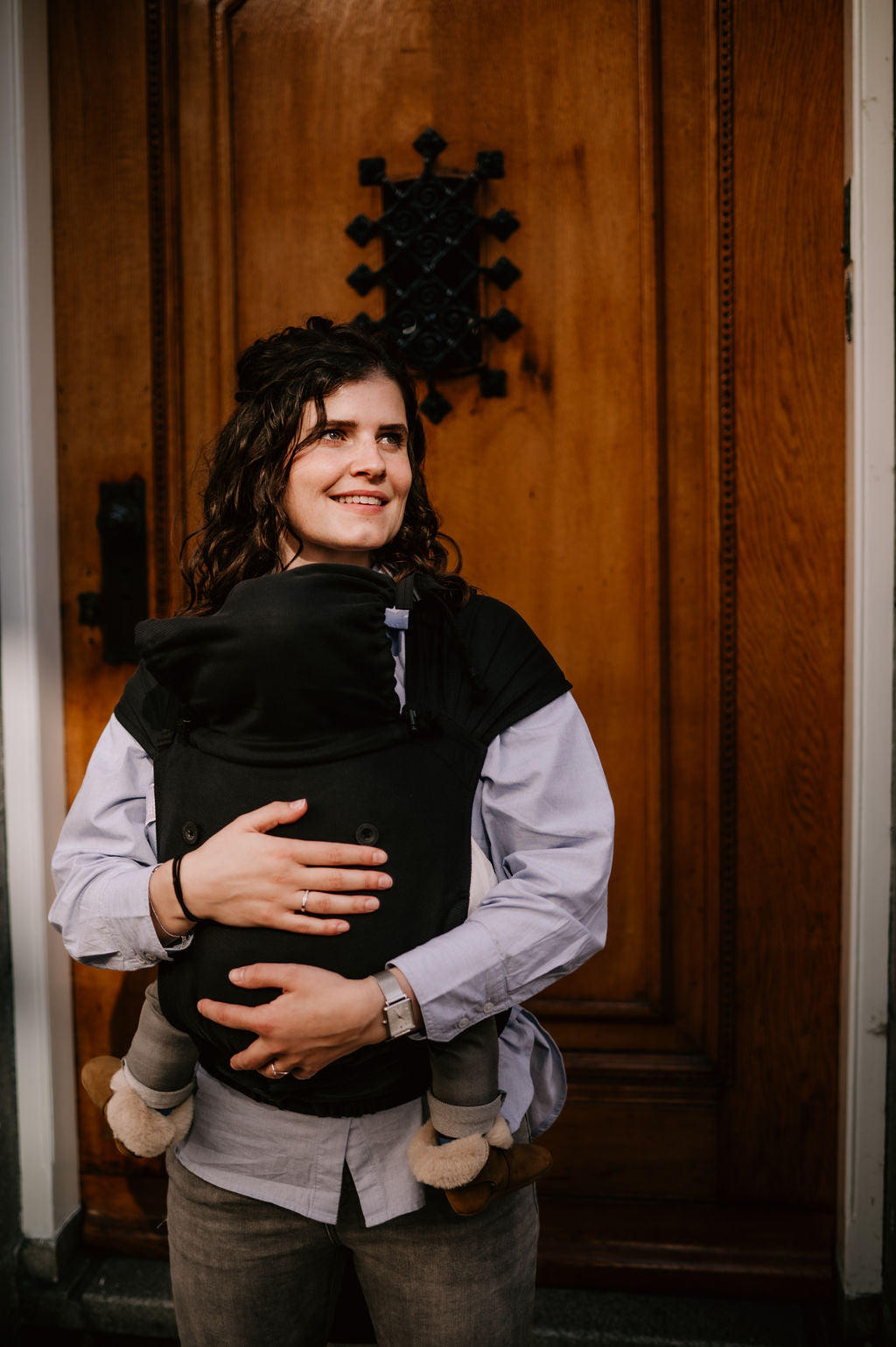 Draagzak black pure baby love